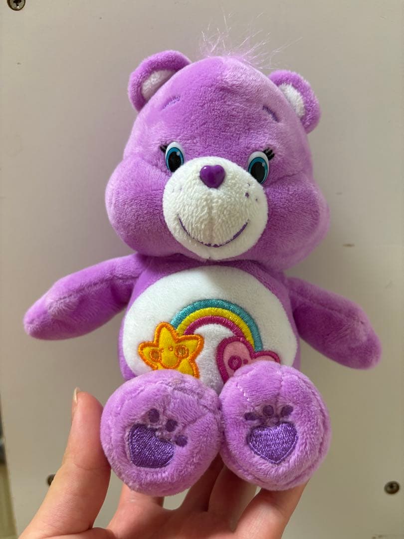 ケアベア 紫 ぬいぐるみ - メルカリ