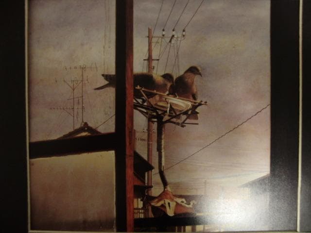 小尾修、【窓から】、希少な画集画、新品高級額 額装付、状態良好