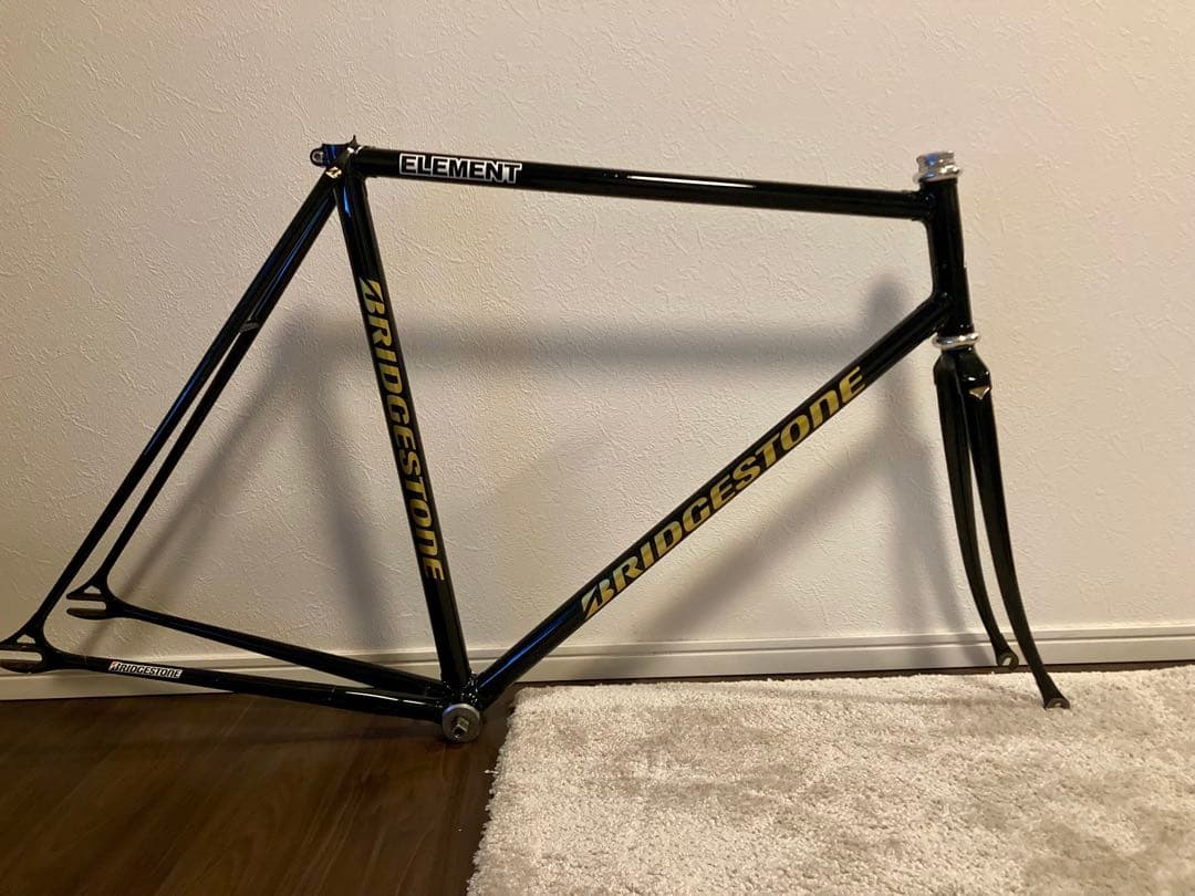 送料込み BRIDGESTONE ピスト フレーム ブラック njs 競輪 - メルカリ