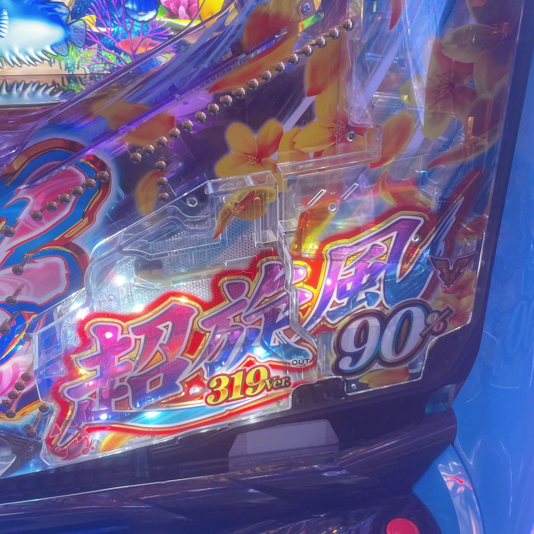 極美品】スーパー海物語 パチンコ実機 沖縄5 夜桜超旋風319 - メルカリ
