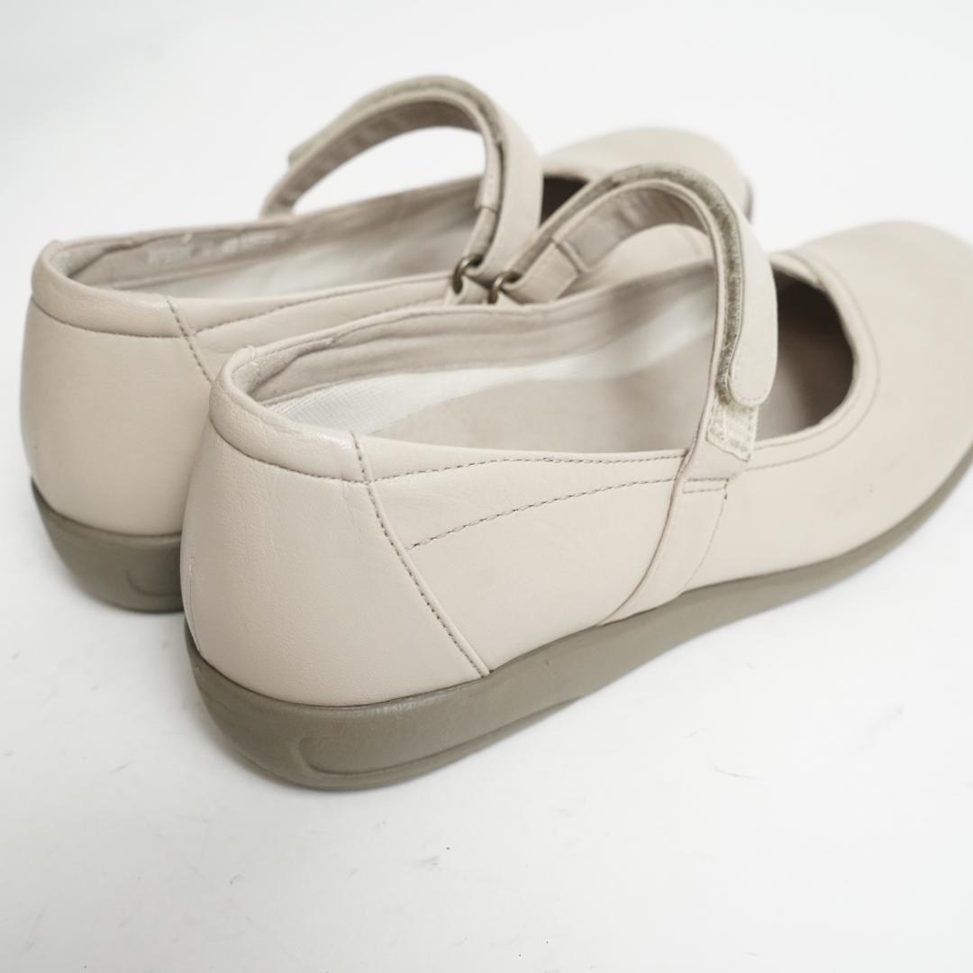 【美品】アシックス ペダラ パンプス ストラップ レザー 23.5cm