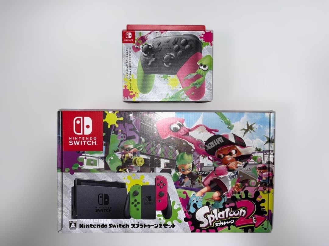 【完動美品】 Switch & Proコン スプラトゥーン2 セット