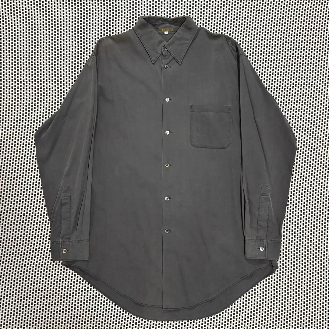 Ys for men ワイズフォーメン 長袖シャツ 墨グレー