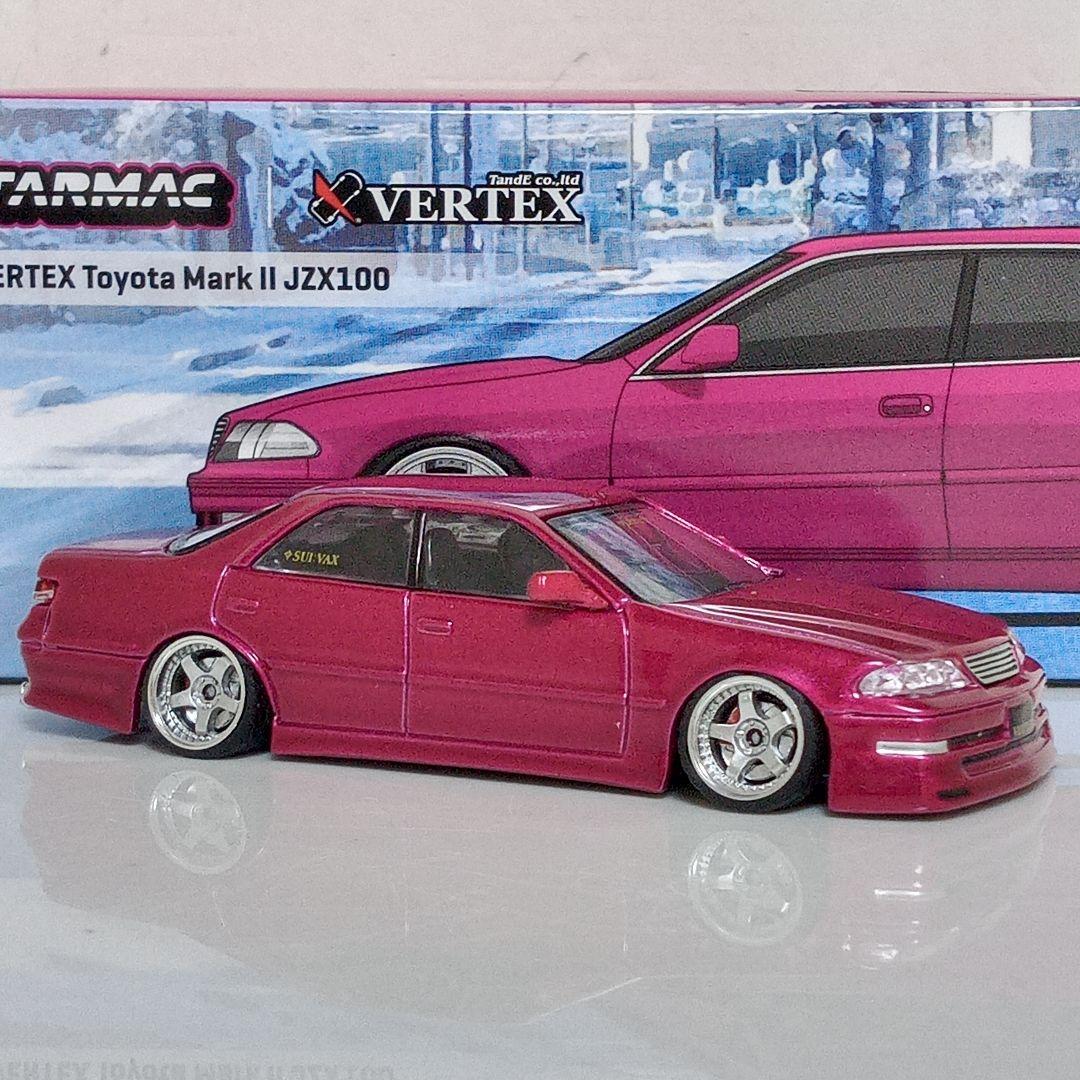 TARMAC JZX100 マークII 改 ターマックワークス 1/64 VERTEX トヨタ マークII JZX100 ホワイト