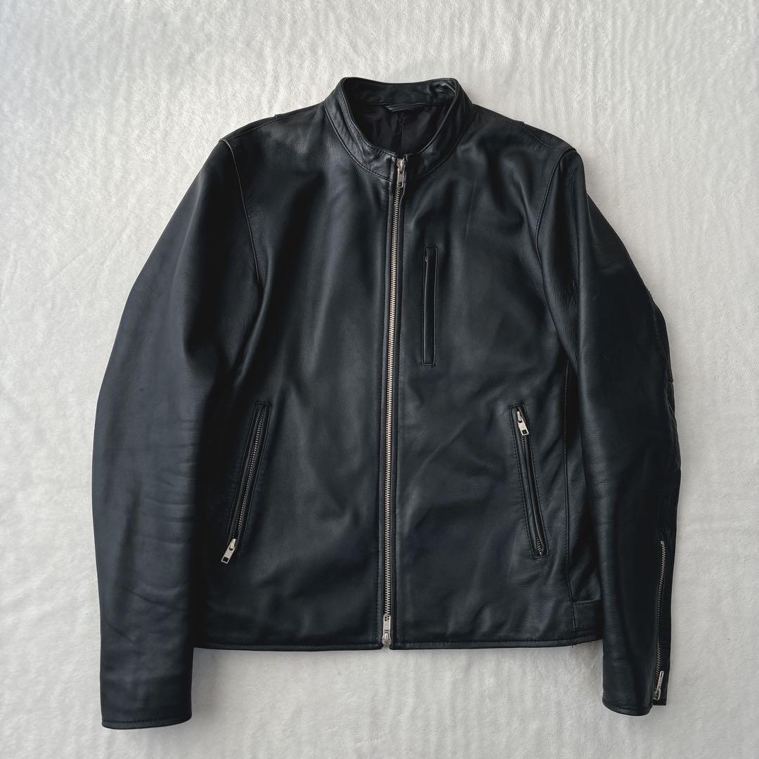 【美品】ジャーナルスタンダード　レザージャケット　ライダース　ラムレザー　黒