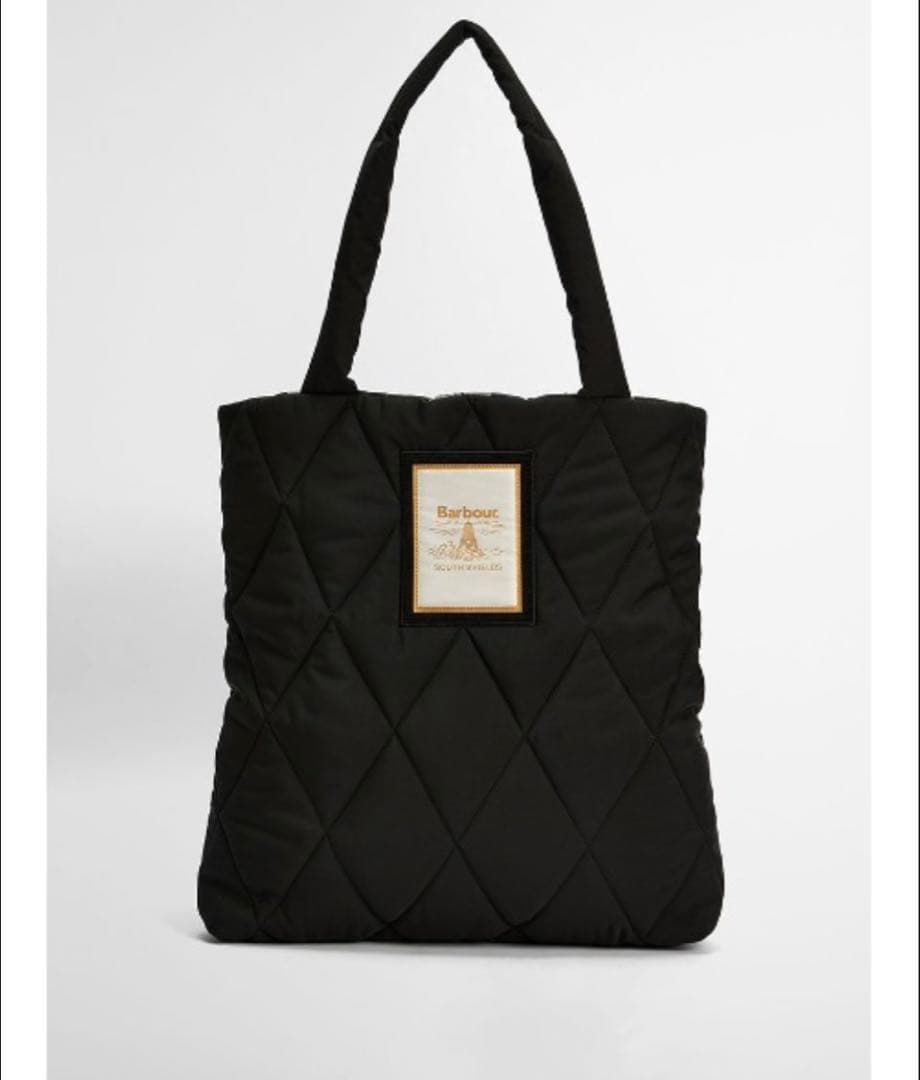 Mariahキルティングトートバッグ　ブラック