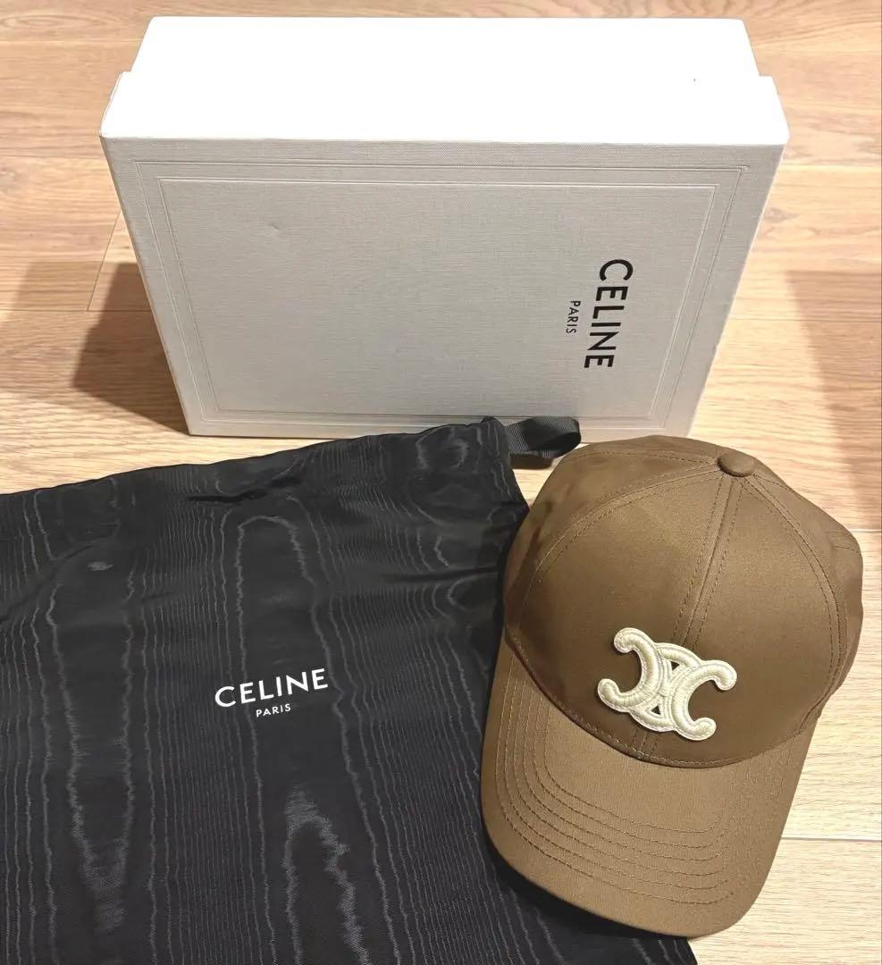 CELINE トリオンフ キャップ マロングラッセ - メルカリ