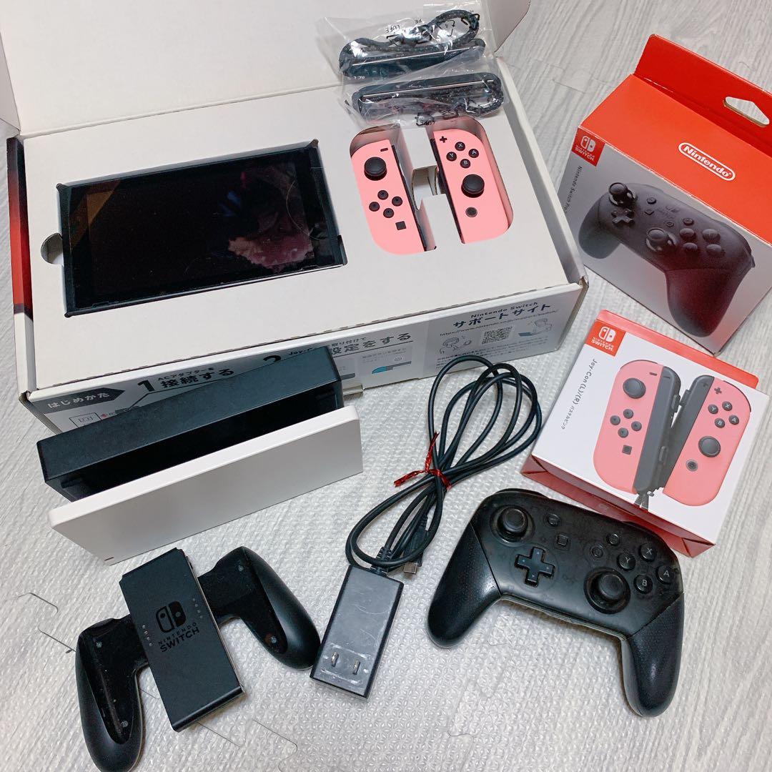 Switch 初代 箱・付属品有り Joy-Con パステルピンク★おまけ 即日出荷】【新品・任天堂純正品】Nintendo Switch Joy-Con(L
