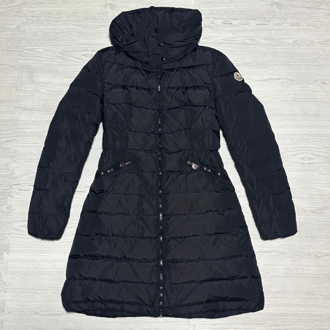 【クリーニング済】モンクレール　フラメッテ　FLAMME ブラック　サイズ1