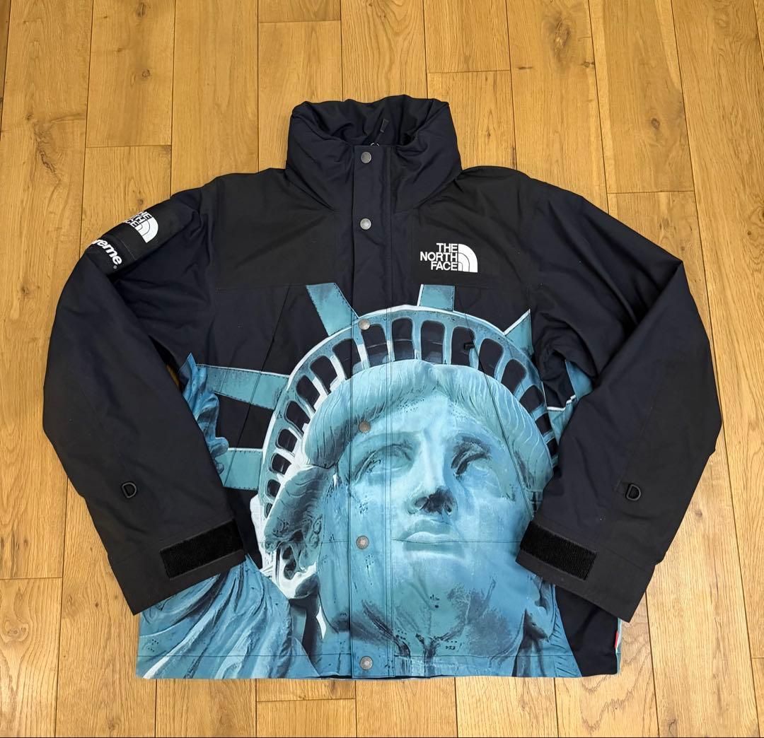 美品！Supreme ノースフェイス マウンテンパーカー 自由の女神 黒 S Supreme/The North Face Statue of Liberty Mountain Jacket - UG.SHAFT