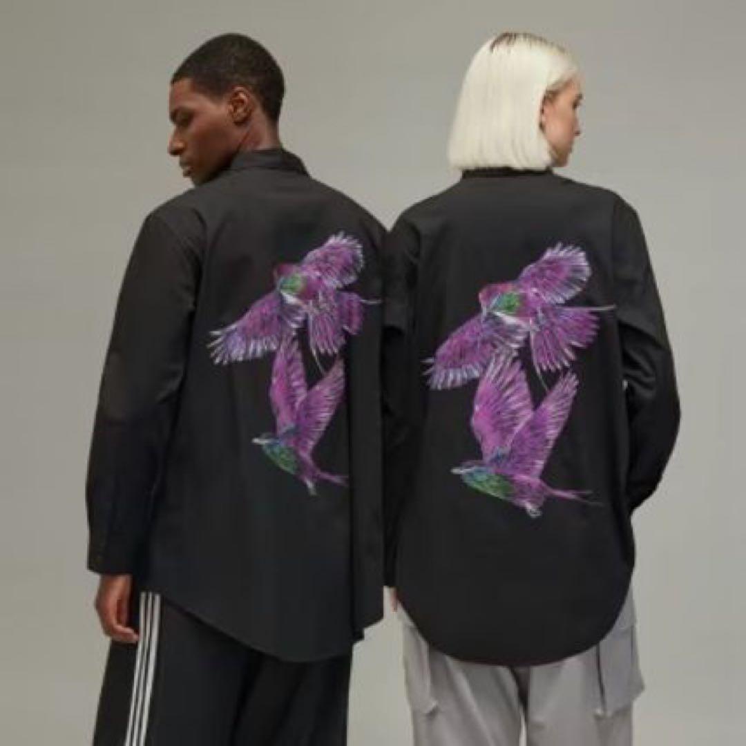 Y-3 グラフィック　ロングシャツ