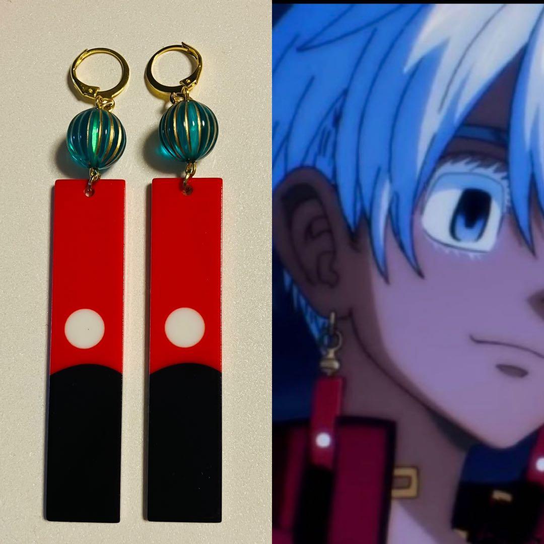 新作 東京リベンジャーズ 黒川イザナイメージ イヤリング/ピアス 美