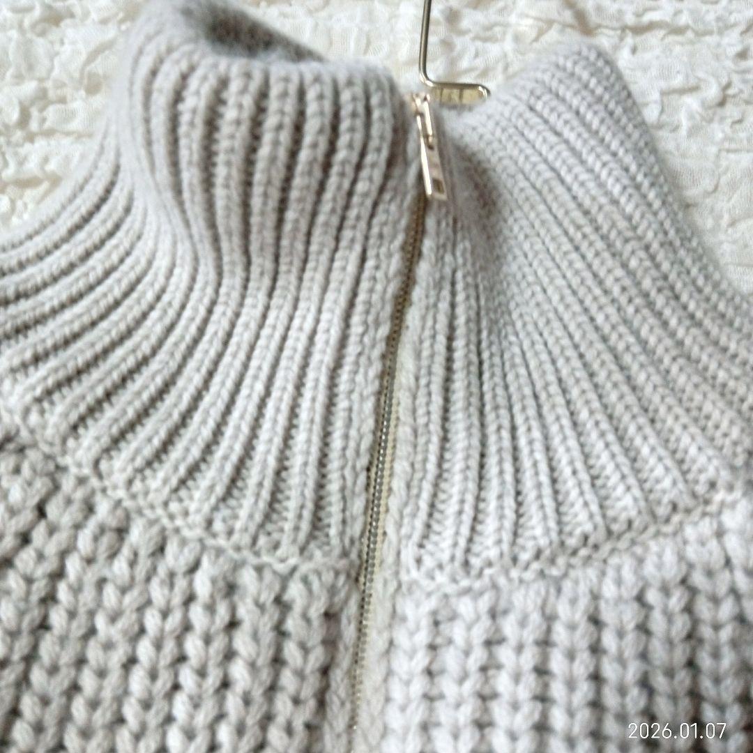 雑誌掲載 鈴木保奈美さん着用 美品 ヘルノ 異素材 ダウン ニット