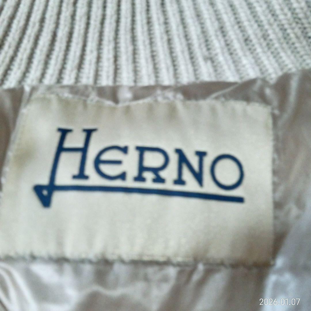 雑誌掲載 鈴木保奈美さん着用 美品 ヘルノ 異素材 ダウン ニット