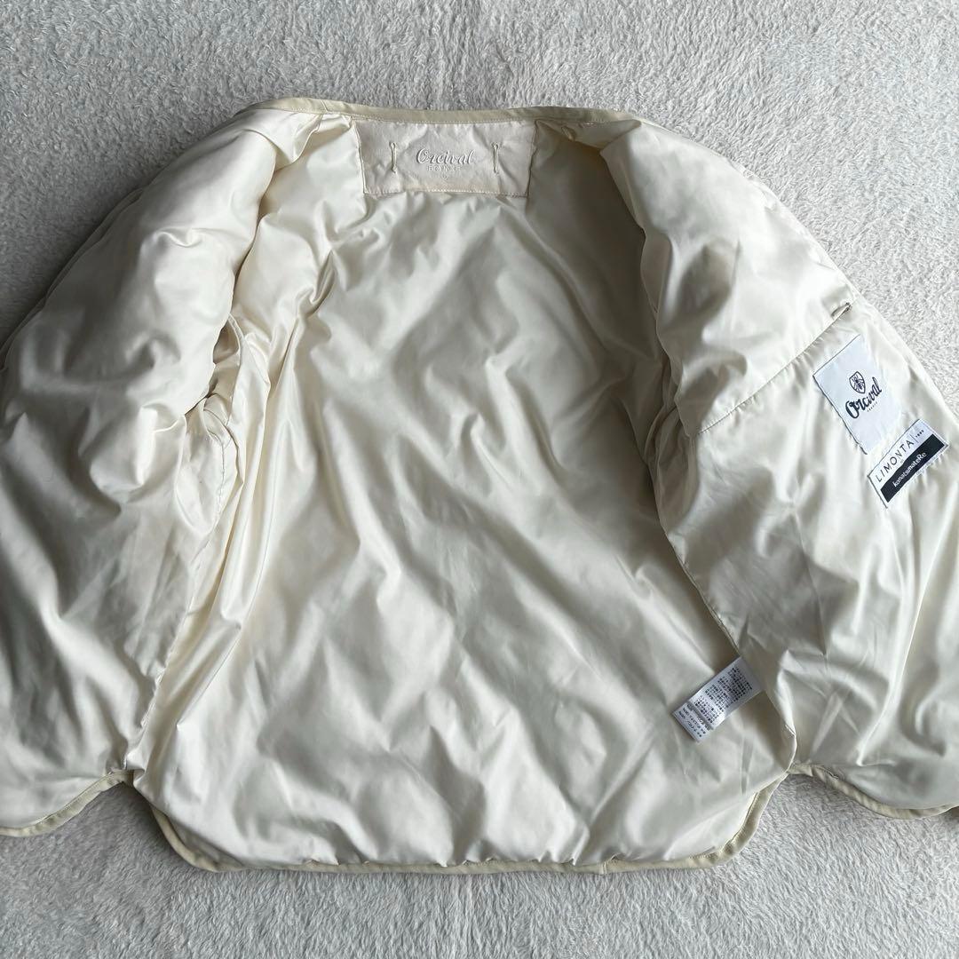 美品 オーシバル Bshop 撥水 キルトダウンカラーレスジャケット 2 生成
