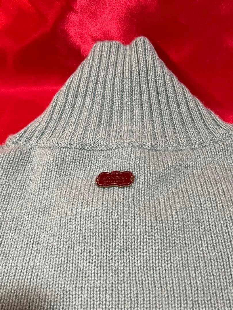 柿*種様 AGNONA アニオナ カシミヤ100% ハイネックセーター（新品未使