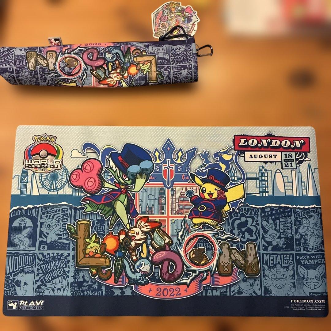 ポケモン WCS2022 ロンドン プレイマット(ケース、タグ付き)