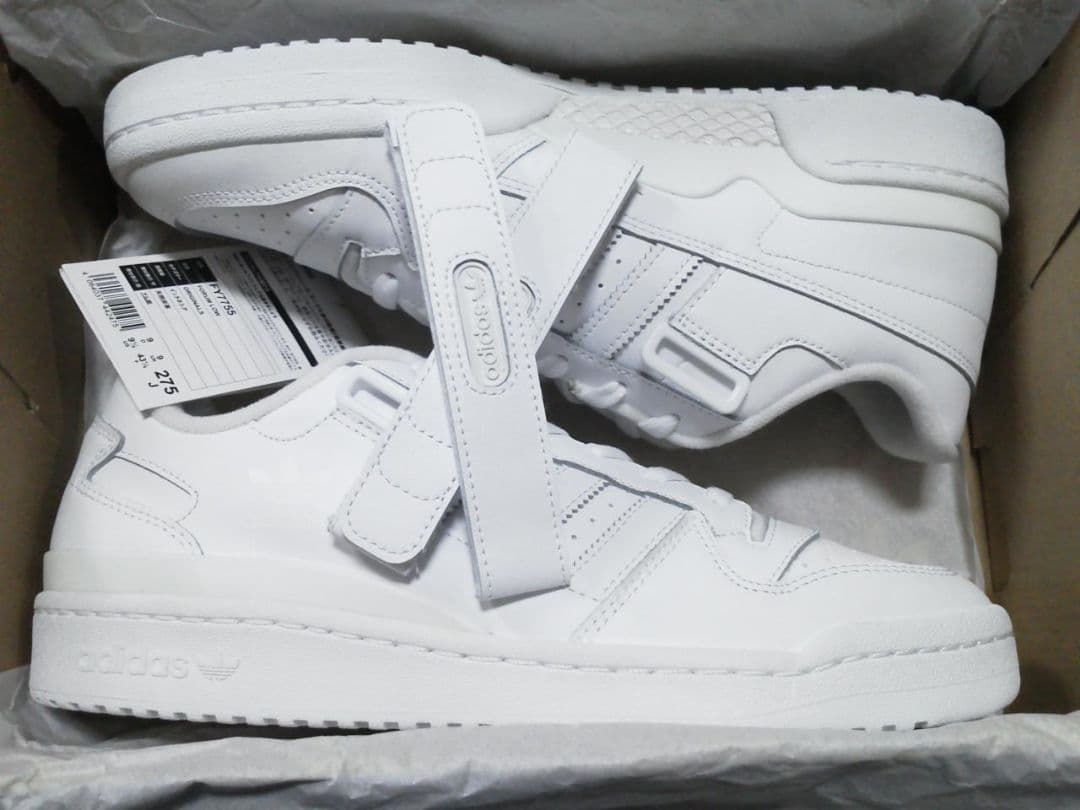 【新品】アディダス フォーラム ロー 白 27.5cm 本革 天然皮革 レザー