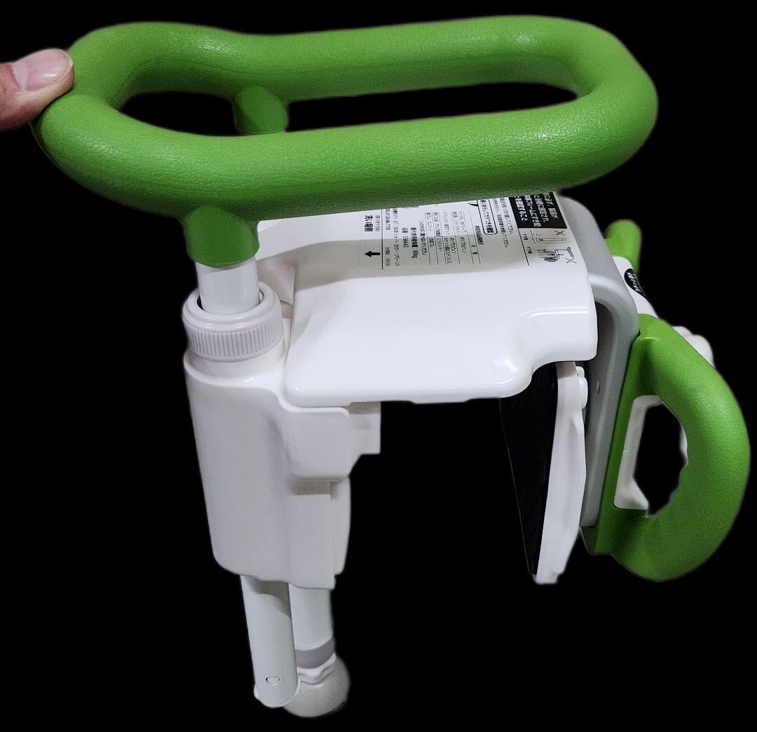 安寿ユニットバス対応浴槽手すり UST-130UBショート (カラー:グリーン)