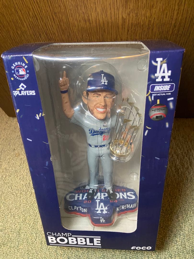 MLB ボブルヘッド 2024年 WS チャンピオン/クレイトン・カーショー