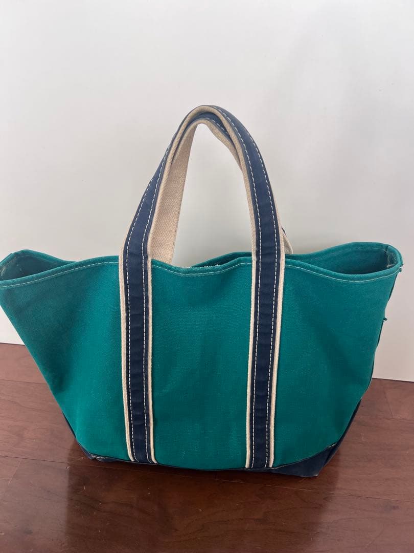 ぱ*ん様 L.L.BEAN GREEN×NAVY DELUXE TOTE