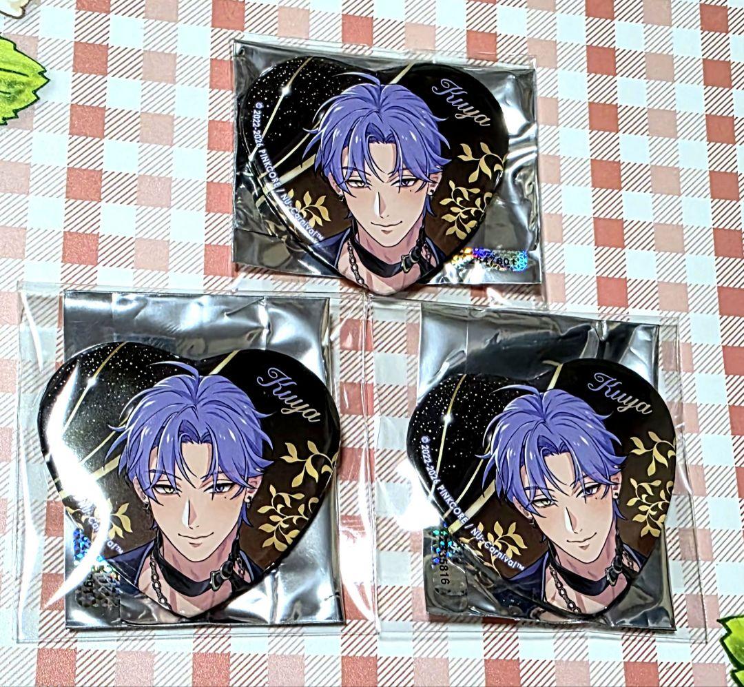 Nu:カーニバル ぬカニ 玖夜 アニカフェ ハート缶バッジ - メルカリ