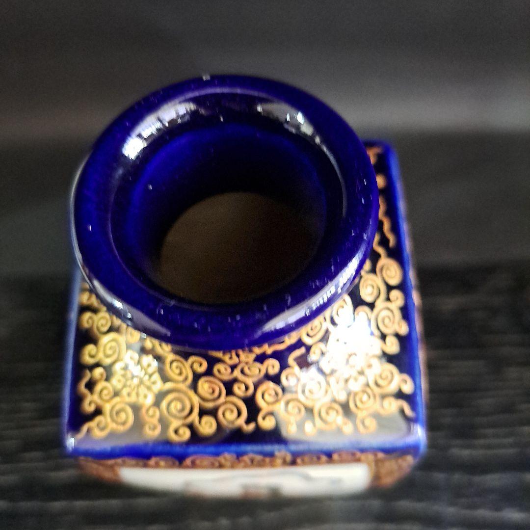 白薩摩 沈壽官 飾瓶 丸十印 島津献上品 瑠璃地 四面図 極上 - メルカリ