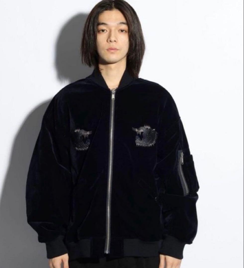 HARE×hxcyyd スーベニアブルゾン 虎 龍 刺繍 東洋 別珍 別珍スーベニアジャケット「タイガー」 HOUSTON 51388 ヒューストン