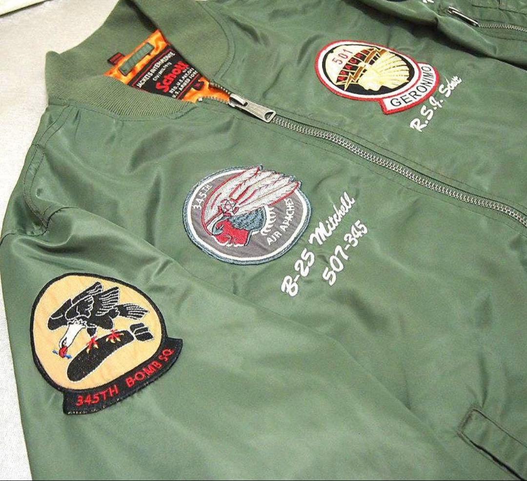 Mサイズ日本Lサイズぐらい】Schott NYC MA-1 APACHE - メルカリ