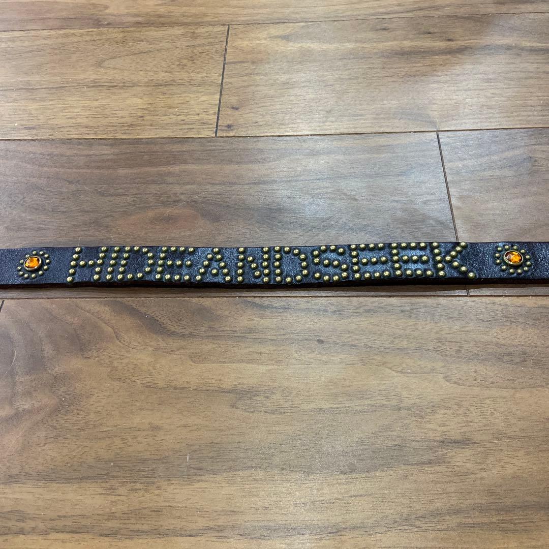 HIDE AND SEEK別注 HTC ナローベルト オレンジ&クリアストーン - メルカリ