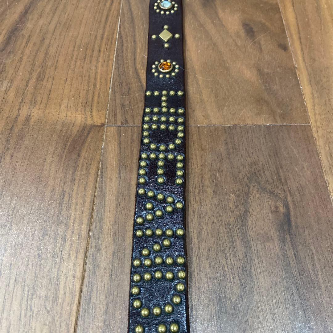 HIDE AND SEEK別注 HTC ナローベルト オレンジ&クリアストーン - メルカリ