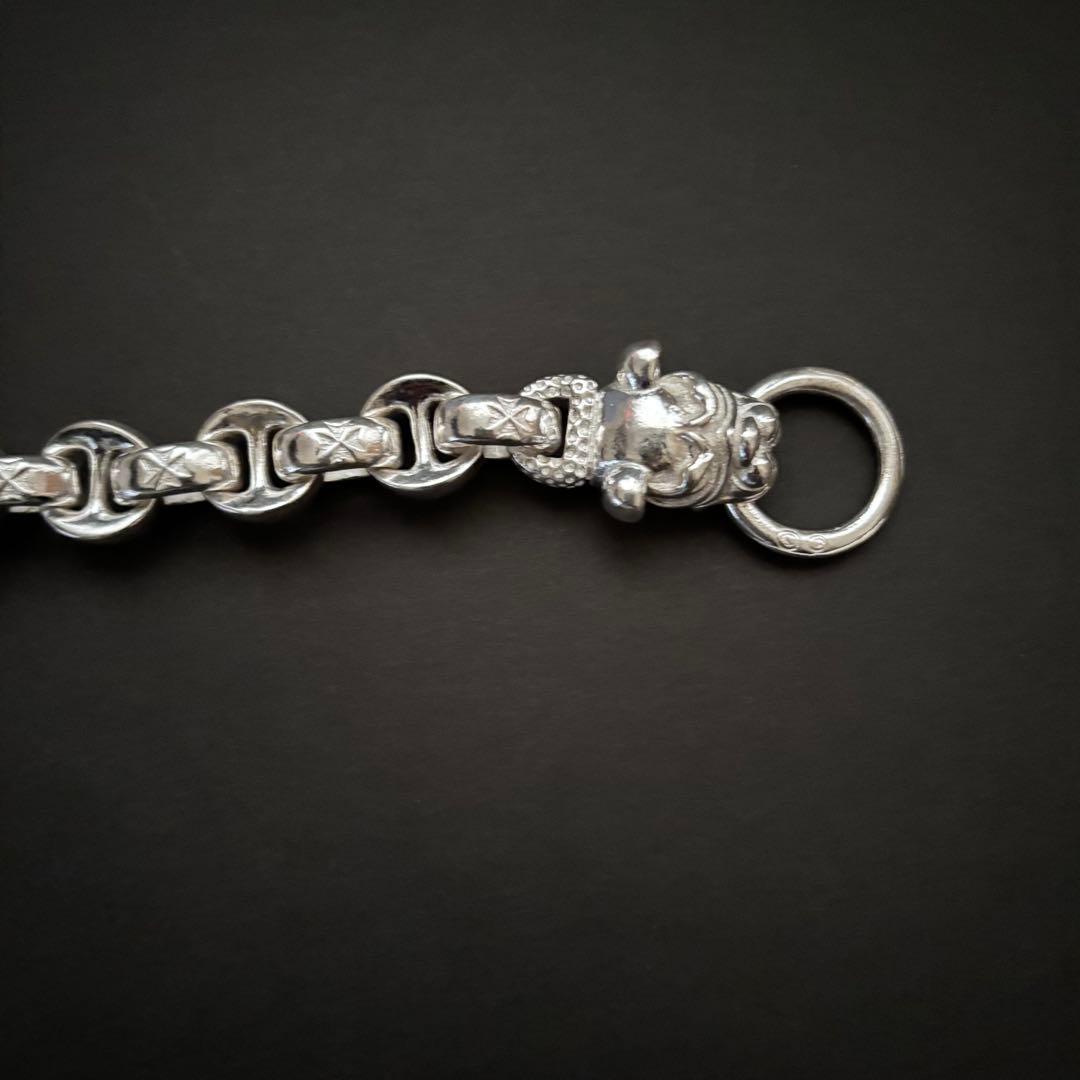 80sヴィンテージ メキシカンチェーン ドッグブレスレットシルバー925