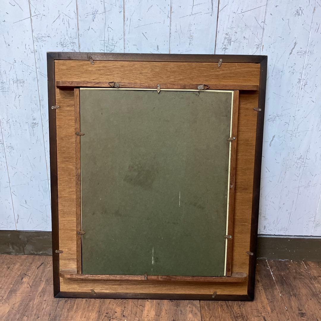 昭和レトロ 風景画 絵画 額装 額縁 額入り 農家 アート 作品 美術 立掛け