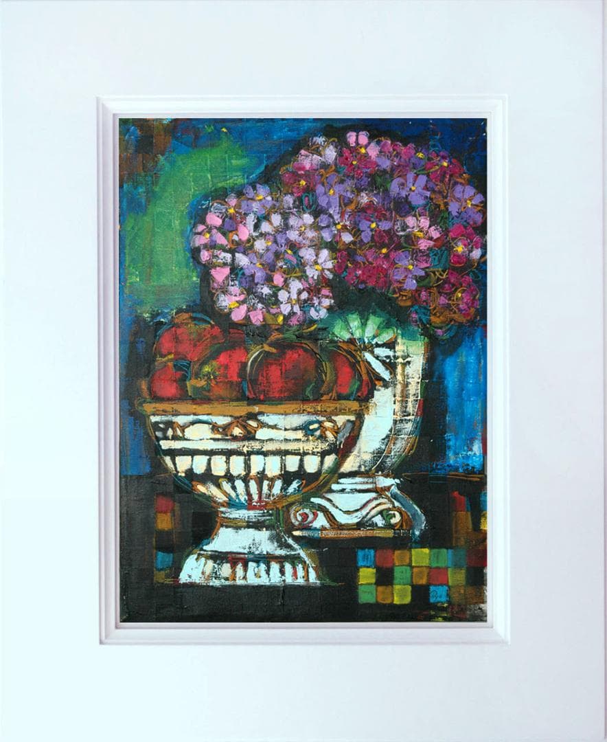 油絵 菅家令子 絵 絵画インテリア額付(白) uF6-063504 静物花果物器 油絵 菅家令子 絵 絵画インテリア 額付(白) uF6-113002 静物 果物 油絵