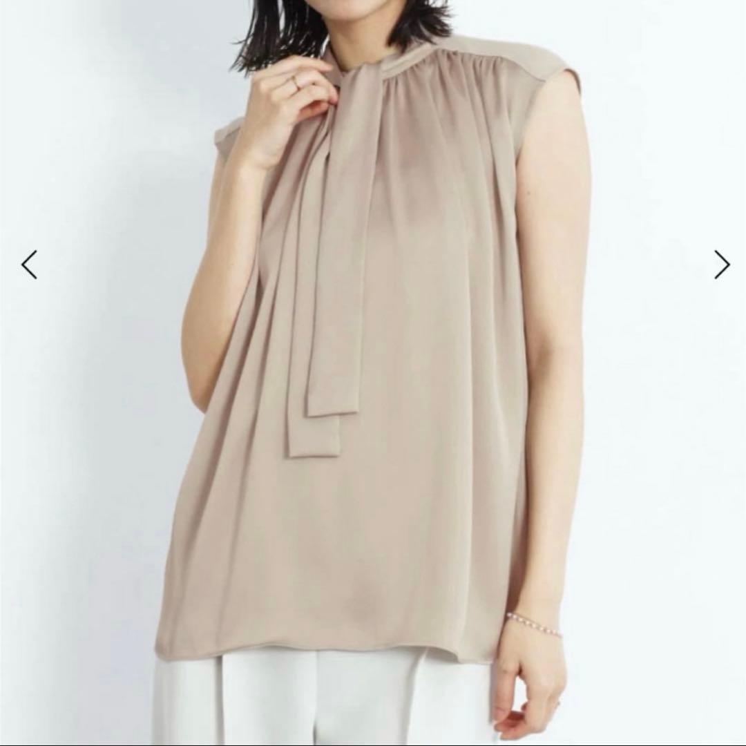 新品 ヤマダヤ FENNEL サテン×カットソーボウタイブラウス - メルカリ