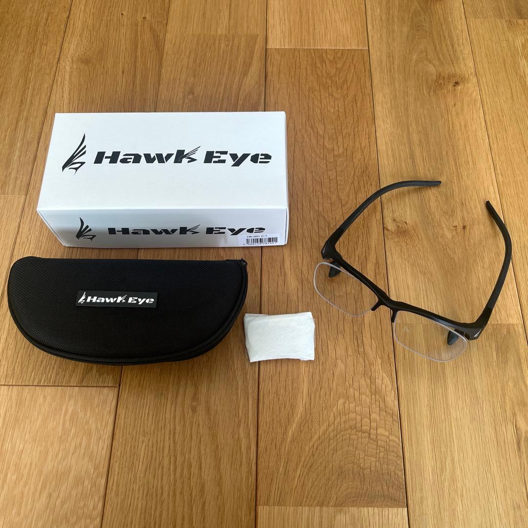 Hawk Eye ゲーミンググラス 度入り 度なし ブルーライト 紫外線カット