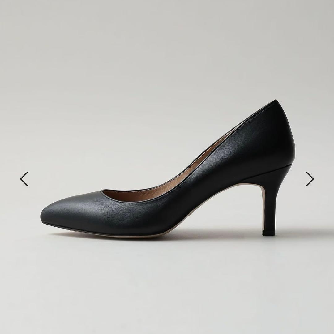 新品 オデットエオディール ポインテッドパンプス 黒 23.5cm