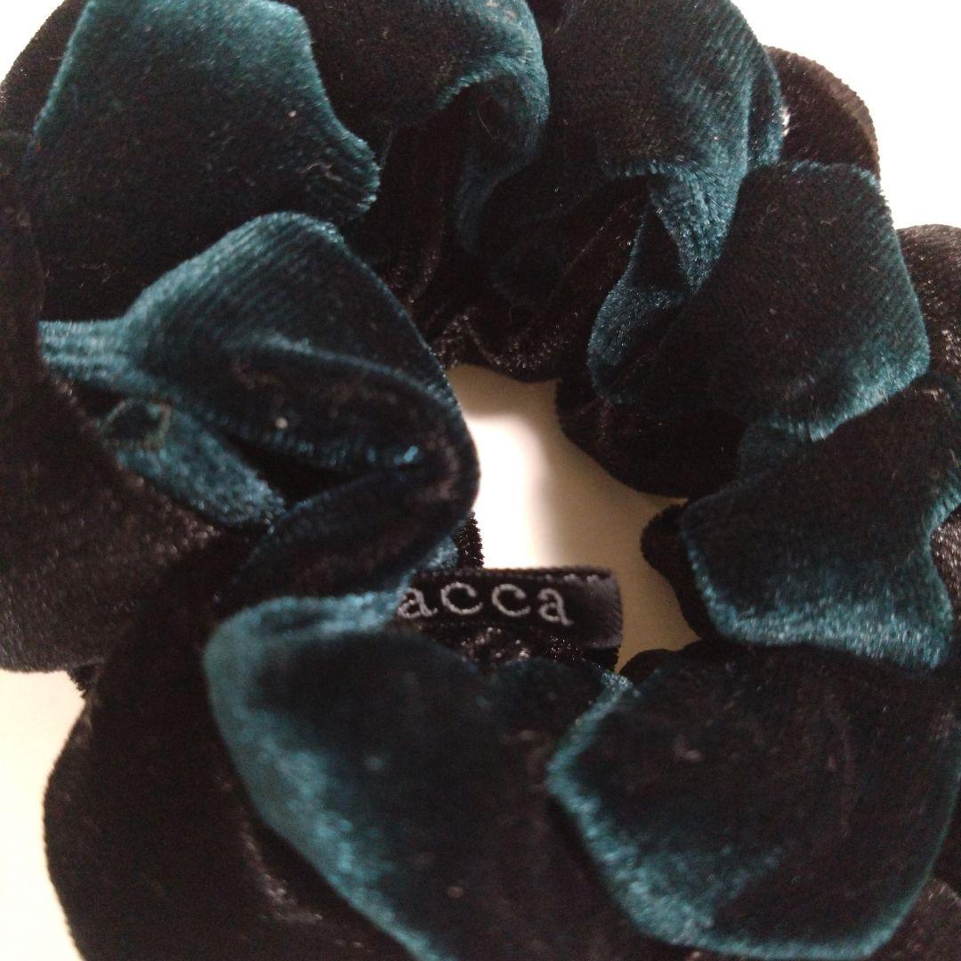 acca ベルベット ループシュシュ ブラック - メルカリ