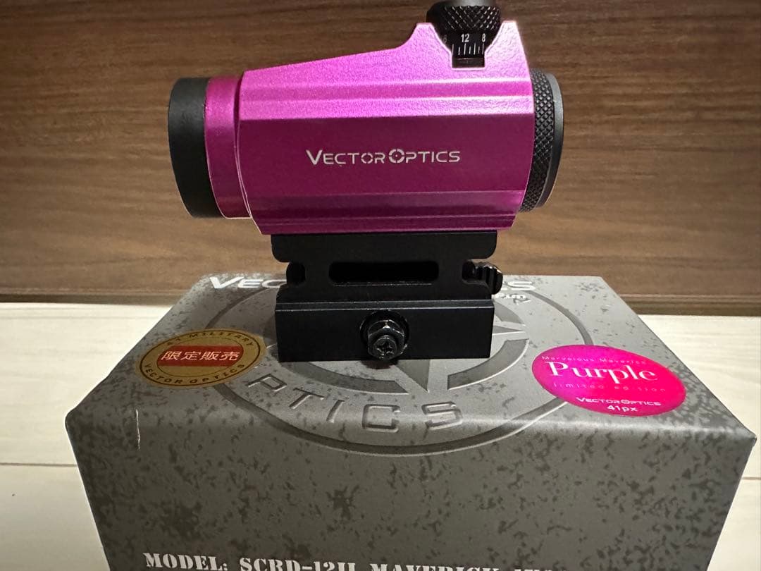Vector Optics パープル レッドドットサイト VECTOR OPTICS】VICTOPTICS ドットサイト T4 1x22/等倍（1倍）/レッド