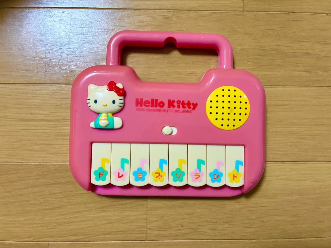 レア ハローキティ サンリオ ピアノ おもちゃ ジャンク 平成レトロ