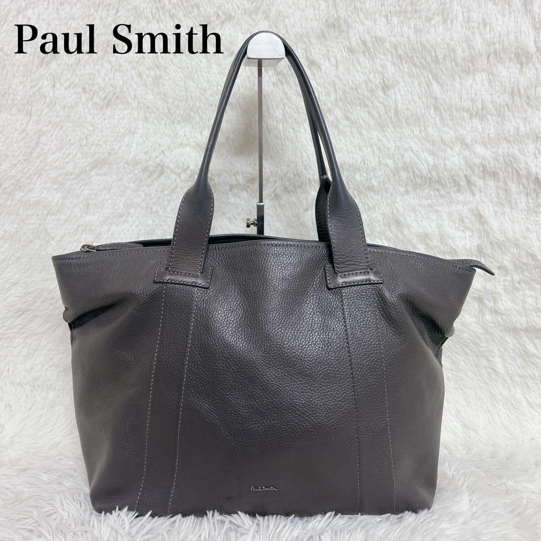 Paul Smith ポールスミス トートバッグ メンズ A4しぼ革　肩掛け可