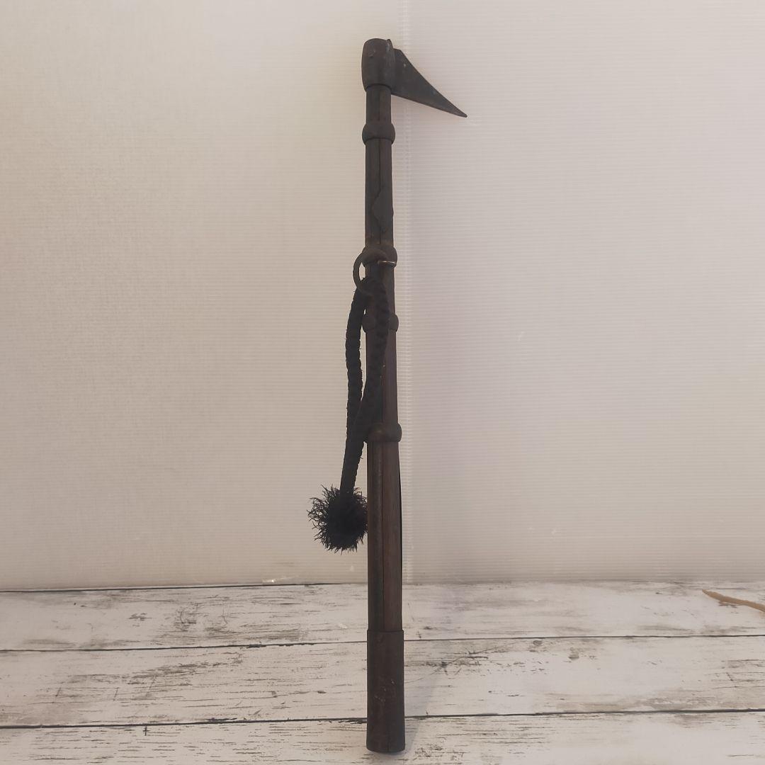 消防火消し道具 鳶口 とび口 手鉤 手鈎 手かぎ 古道具 古民具 47cm