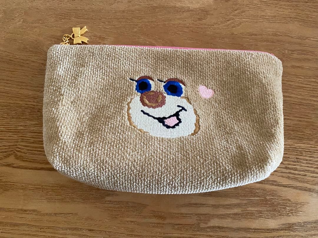 LOVEARY by FEILER ドアップテディガール　コスメポーチ ドアップテディガール コスメポーチ L/DUG-243233(ベージュ): LOVERARY