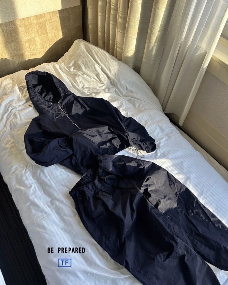 完売限定初期モデルBE PREPARED TFナイロンセット アップ　navy
