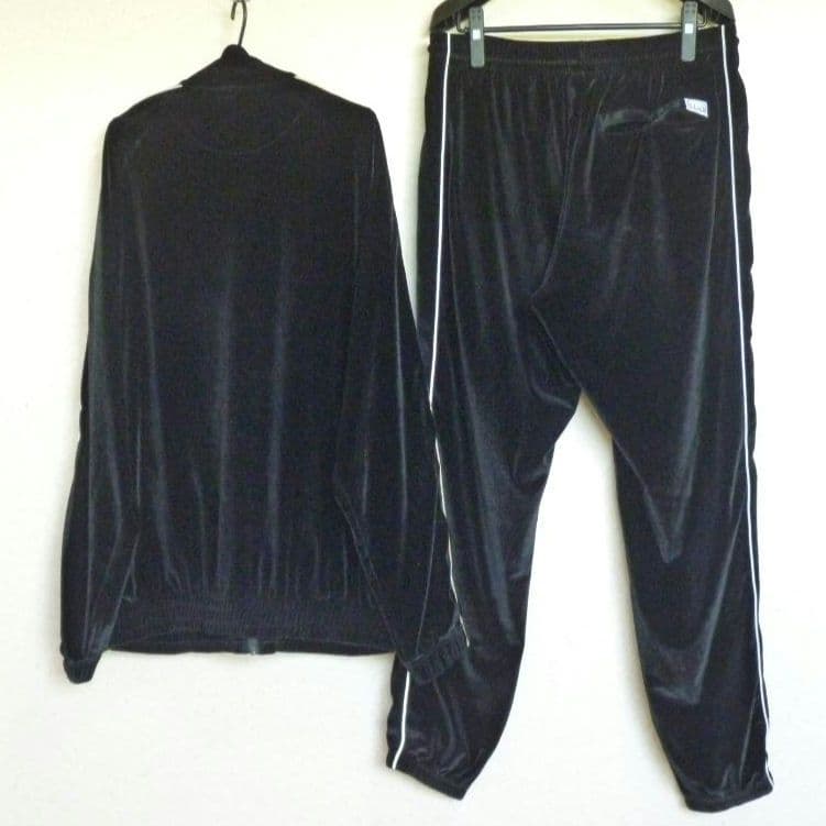 PROCLUB プロクラブ ベロア ジャージ セットアップ ブラック 上下2XL