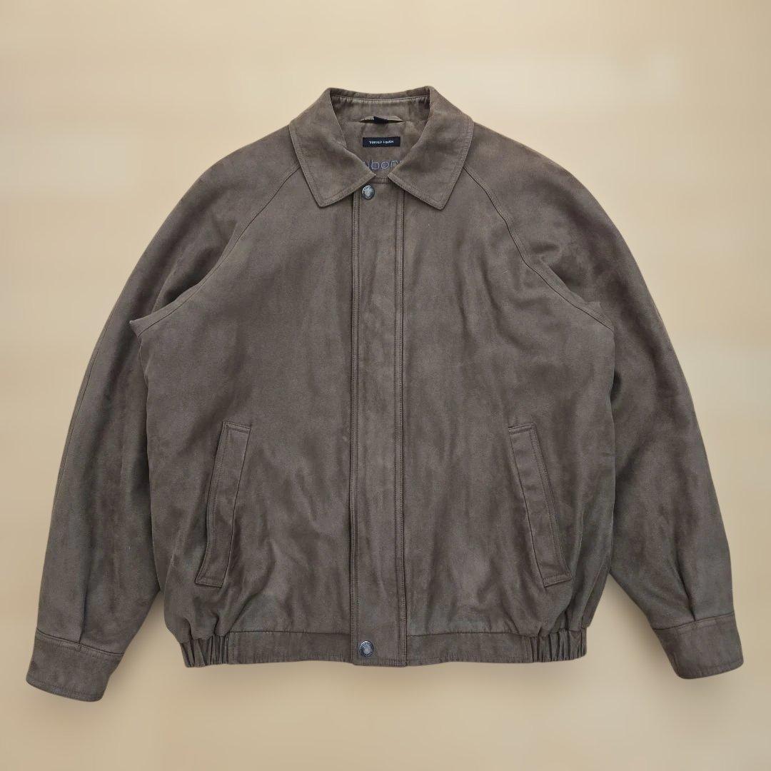 希少 claiborne クレイボーン スエードブルゾン ブラウン Mサイズ