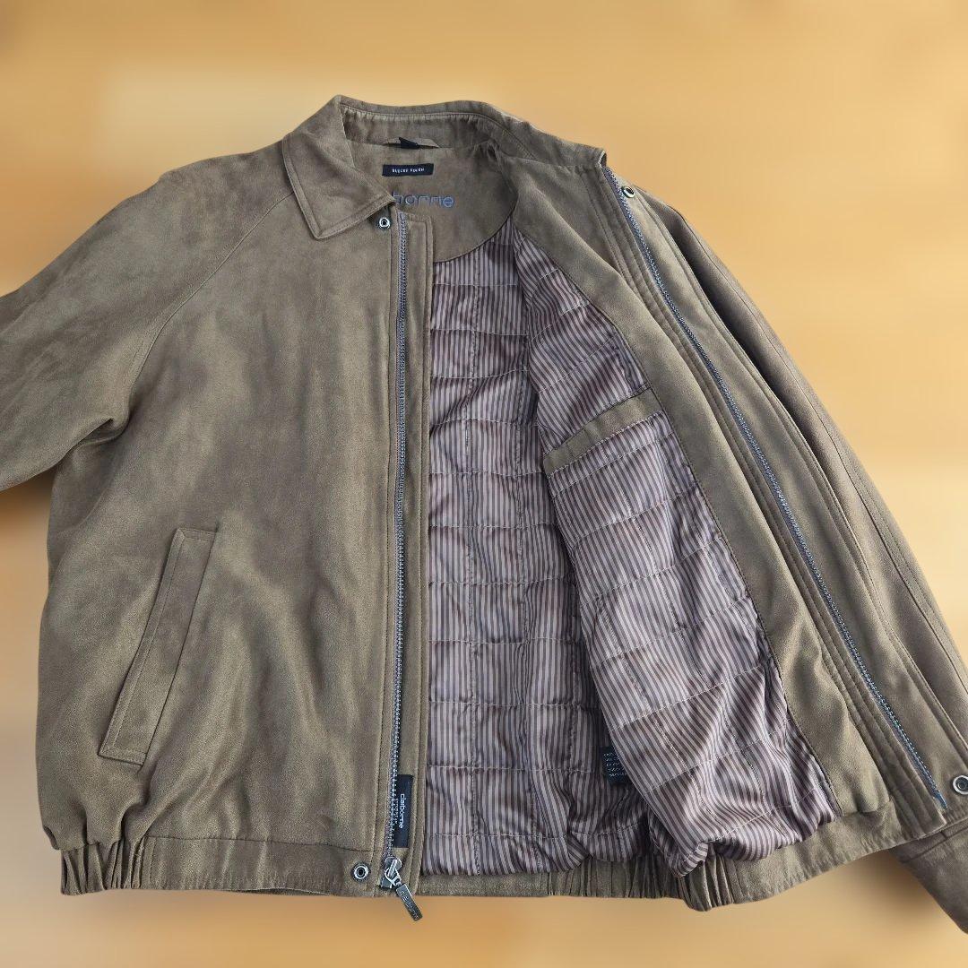 希少 claiborne クレイボーン スエードブルゾン ブラウン Mサイズ