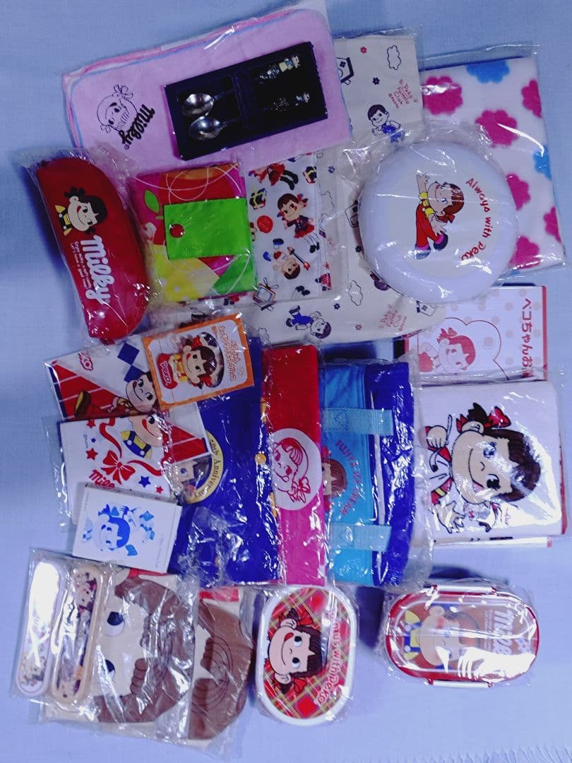 不二家 ペコちゃんグッズまとめ売り全24点☆全品未使用品 レアグッズも