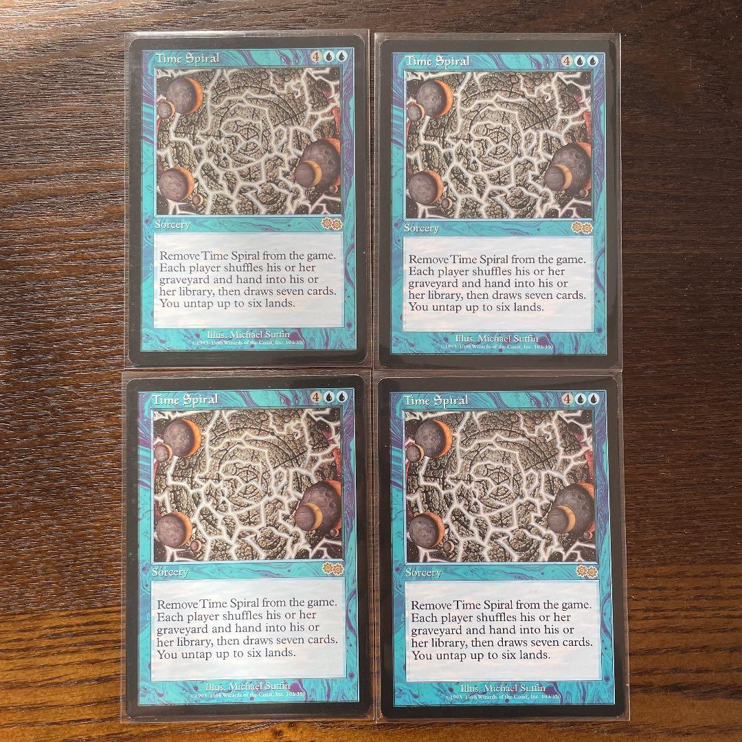 MTG 時のらせん　英語版　4枚セット 旧枠仕様)深き刻の忍者/Ninja of the Deep Hours《英語》【TSR】