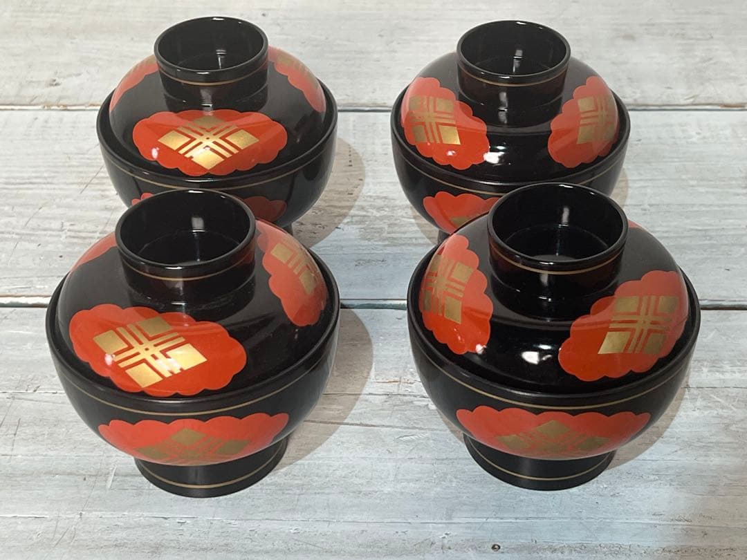 し*す様 秀衡塗漆器 漆塗り 蓋付き お椀 セット Yahoo!オークション - 【k1632】秀衡塗 食器 蓋付き 汁椀 お椀 雑煮椀